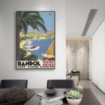 affiche vintage bandol