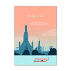 affiche vintage bangkok