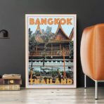 affiche vintage bangkok