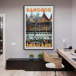 affiche vintage bangkok
