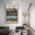 affiche vintage bangkok