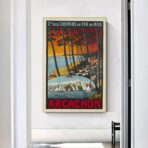 affiche vintage bassin d'arcachon
