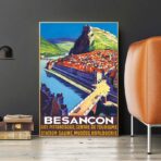affiche vintage Besançon