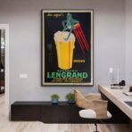 affiche vintage bière