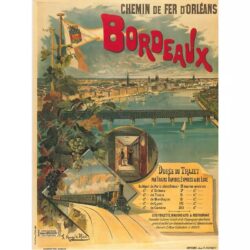 affiche vintage bordeaux