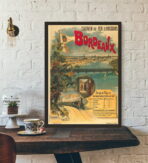 affiche vintage bordeaux