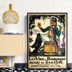 affiche vintage bourgogne