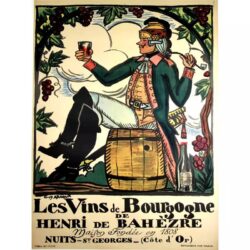 affiche vintage bourgogne