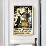 affiche vintage bourgogne