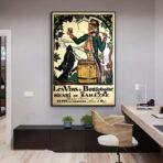 affiche vintage bourgogne