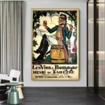 affiche vintage bourgogne