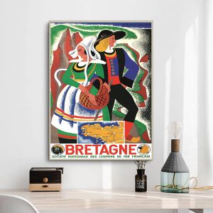 affiche vintage bretagne
