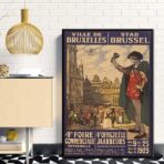 affiche vintage Bruxelles