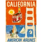 affiche vintage california