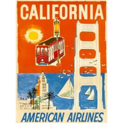 affiche vintage california
