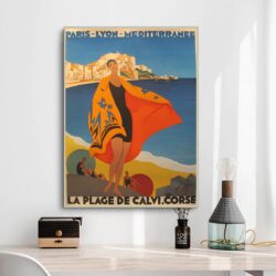 affiche vintage calvi