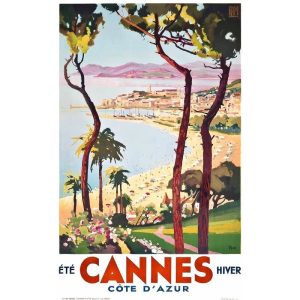 affiche vintage cannes