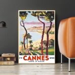 affiche vintage cannes