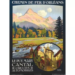 affiche vintage cantal