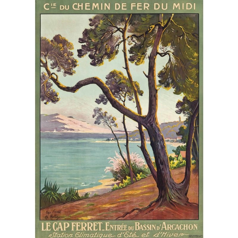 affiche-vintage-cap-ferret_d6c50d23-0865-4eca-8444-177217fb0fd8 affiche vintage cap ferret