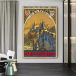 affiche vintage Carcassonne