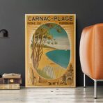 affiche vintage carnac