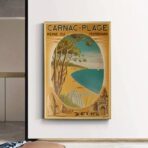 affiche vintage carnac