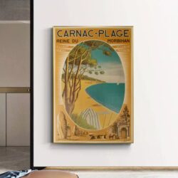 affiche vintage carnac