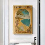 affiche vintage carnac