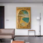 affiche vintage carnac
