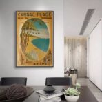 affiche vintage carnac