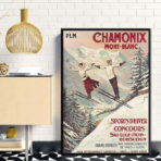 cartel vintage chamonix
