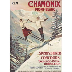 cartel vintage chamonix