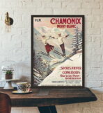 cartel vintage chamonix