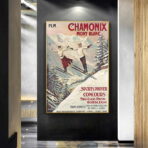 cartel vintage chamonix