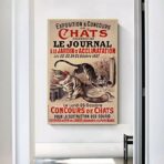 cartel de gato vintage