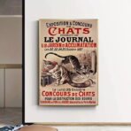 cartel de gato vintage