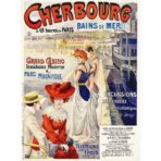 cartel vintage cherbourg