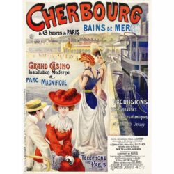 cartel vintage cherbourg