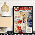 cartel vintage cherbourg