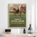 cartel de caballo vintage