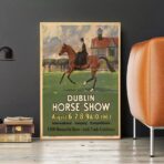 cartel de caballo vintage