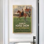 cartel de caballo vintage