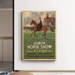 cartel de caballo vintage