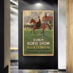 cartel de caballo vintage