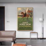cartel de caballo vintage