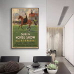 cartel de caballo vintage