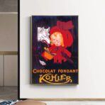 cartel de chocolate vintage