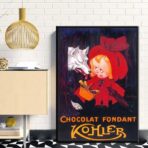 cartel de chocolate vintage