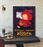 cartel de chocolate vintage